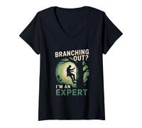 Mujer Arboricultura Experto Arborista Divertido Camiseta Cuello V