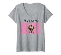 Mujer Archery Girl Mom Archer No dejes que la cola de caballo te engañe Camiseta Cuello V