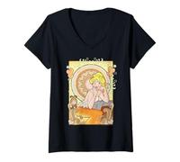 Mujer Archie Comics Betty Cooper Art Nouveau Vintage Camiseta Cuello V