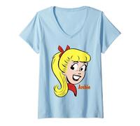 Mujer Archie Comics Betty Cooper Retro Face Camiseta Cuello V