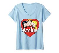 Mujer Archie Comics Betty Veronica Heart Trio Camiseta Cuello V