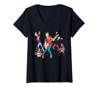 Mujer Archie Comics The Archies Rock Band Jamming Camiseta Cuello V