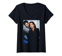 Mujer Archivos X de Gillian Anderson David Duchovny Por Michael Grecco Camiseta Cuello V