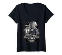 Mujer Área 51 Alien- Retro Nevada UFO & Sci-Fi Streetwear Graphic Camiseta Cuello V