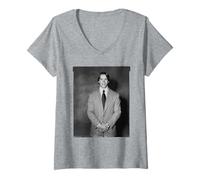 Mujer Arnold Schwarzenegger Actor Duffy Archive Fotografía Camiseta Cuello V