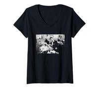 Mujer ¡Arriba Pompeya! Frankie Howerd Comedian Carry On 1963 Camiseta Cuello V