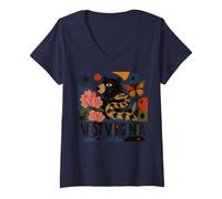 Mujer Arte Popular Salvaje y Maravilloso de Virginia Occidental Camiseta Cuello V