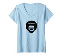 Mujer Arte Sin Error, Solo Accidentes Felices Camiseta Cuello V