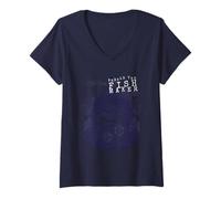Mujer Arte Vintage con artilugios Steampunk de Fish Maker Camiseta Cuello V