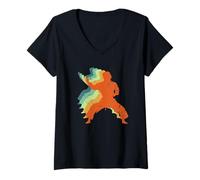 Mujer Artes Marciales, Karate Taekwondo Kung Fu, Hombres, Mujeres Niños, Cool Camiseta Cuello V