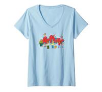 Mujer Arthur Kids Group with Logo Cartoon Camiseta Cuello V