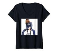 Mujer Artista de Maquillaje Pierre Laroche 1973 Duffy Archive Photography Camiseta Cuello V