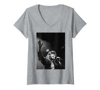 Mujer Artista solista Elkie Brooks Inspiration Promo Tour 1989 Camiseta Cuello V