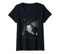 Mujer Artista Surrealista Salvador Dalí en Londres 1959 Camiseta Cuello V