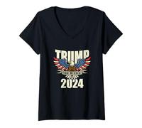 Mujer Asesinato de Trump que te perdiste mayordomo sangrante PA Trump Camiseta Cuello V