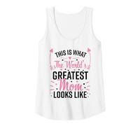 Mujer Así es como se ve la mamá más Grande del Mundo Lke Día de la Madre Camiseta sin Mangas