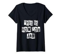 Mujer Así es como Usted Jam Músico Camiseta Cuello V