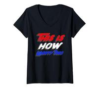 Mujer Así Muere la Libertad | Political America Camiseta Cuello V