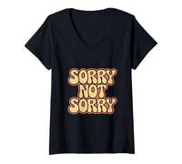 Mujer Así que lo siento, no lo siento Citas Lo siento No lo siento Significado Camiseta Cuello V