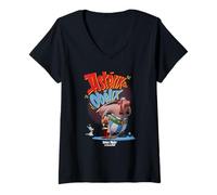 Mujer Asterix & Obelix & Idefix Together Camiseta Cuello V