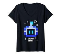 Mujer Astro BOT Rescue Mission Astro BOT Portrait Video Game Camiseta Cuello V