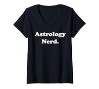 Mujer Astrology Nerd Horoscope Zodiac Passion Camiseta Cuello V