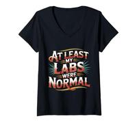 Mujer At Least My Labs were Normal La Salud GANA el Humor - Camiseta Cuello V