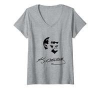 Mujer Ataturk Mustafa Kemal Atatürk Camiseta Cuello V