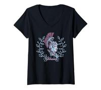 Mujer Atenea Diosa Guerrera Sabiduría Mítica Camiseta Cuello V