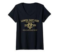 Mujer Atletismo del Lower East Side Camiseta Cuello V