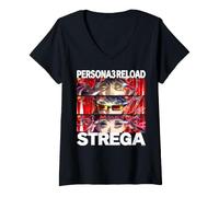Mujer ATLUS Persona 3 Reload: Strega Camiseta Cuello V