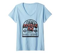 Mujer Auditorio Humble Pie Long Beach 1972 Camiseta Cuello V
