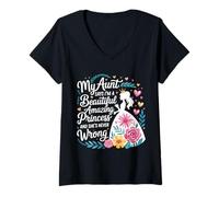 Mujer Aunt Says I'm a Beautiful Amazing Princess - Camiseta Cuello V