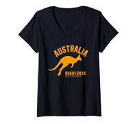 Mujer Australia Rugby 2019 Camiseta Cuello V