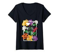 Mujer Austria Viena Salzburgo Wildflower Pride Floral Camiseta Cuello V