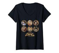 Mujer Avatar Aang: The Last Airbender Cast Circles Camiseta Cuello V