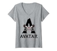 Mujer Avatar: Fire and Ash Nightwraith Silhouette Avatar Logo Camiseta Cuello V