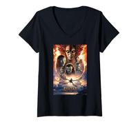 Mujer Avatar: Fire and Ash Official Movie Theatrical Poster Camiseta Cuello V