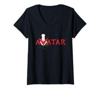 Mujer Avatar: Fire and Ash Varang Mangkwan Clan Movie Series Logo Camiseta Cuello V