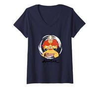 Mujer Avatar: The Last Airbender Aang Avatar State Circle Burst Camiseta Cuello V
