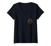 Mujer Avatar: The Last Airbender Fire Nation Symbol Camiseta Cuello V