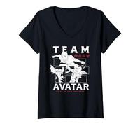Mujer Avatar The Last Airbender Mono Team Avatar Camiseta Cuello V