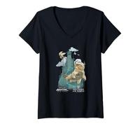 Mujer Avatar: The Last Airbender Northern Air Temple Flying Bison Camiseta Cuello V