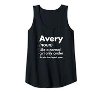 Mujer Avery como Una Chica Normal Solo Cooler Queen Nombre Camiseta sin Mangas