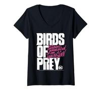 Mujer Aves de rapiña Harley Quinn Emancipación Camiseta Cuello V