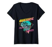 Mujer Awesome Since April 2002 Camiseta Cuello V