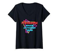 Mujer Awesome Since October 1999 Camiseta Cuello V