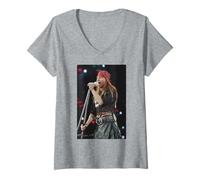 Mujer Axl Rose Guns N' Roses FM Homenaje Concierto Usa Tu Ilusión Camiseta Cuello V