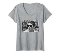 Mujer Ayrton Senna Piloto Brasileño 1985 Camiseta Cuello V