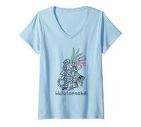 Mujer Azteca Maya Inca Dios Mexicano Huitzilopochtli Hombres Camiseta Cuello V